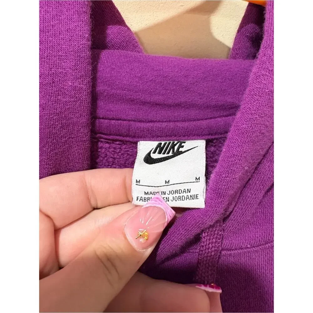 Nike Purple Hoodie with White Swoosh